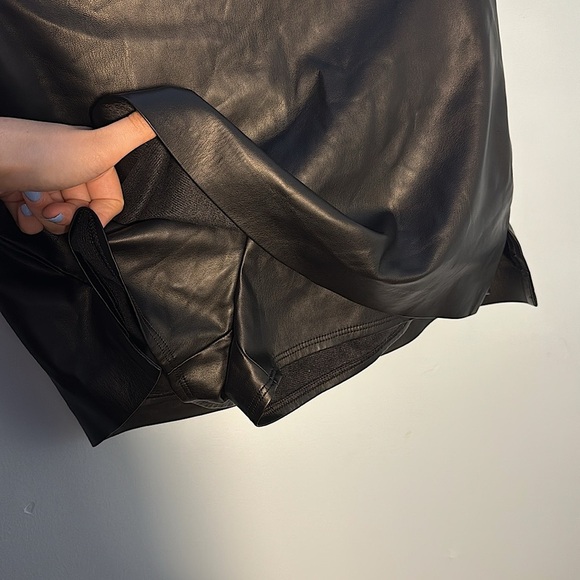 Faux Leather Mini Skort - Picture 5 of 6